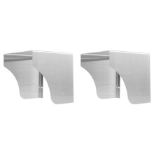 2X Cubierta Metálica de Acero Inoxidable Resistente A la Lluvia y A la Intemperie para Sistema de Control de Acceso RFID, Lector de Timbre de 20 cm.