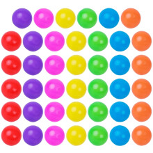 100 peças de brinquedos redondos em cores sortidas para bebês brincarem na casinha e desenvolverem a força de preensão.