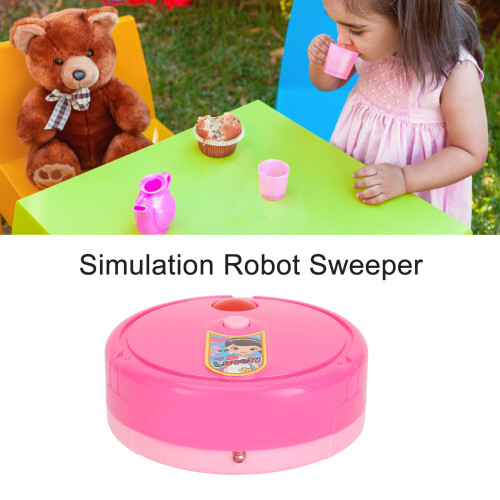 Simulation Robot Sweeper Mini Pink 3xAA Batteries 2