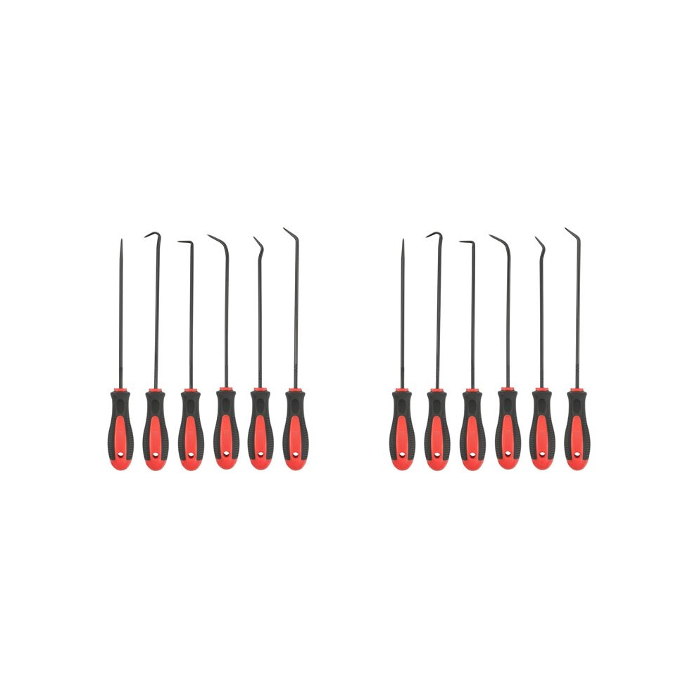 Extra Long Precision Hook And Pick Set, 12-Piece Set, Chrome Vanadium Steel Shaft, For Remove Hoses And Gaskets 4713933484378