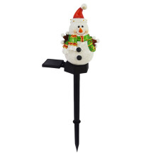 Zonne-energie sneeuwpop padverlichting, waterdichte tuinverlichting op prikkers voor tuin, park, bruiloft – past bij kerstdecoratie voor buiten