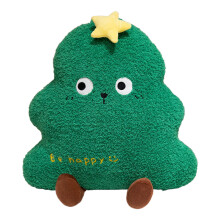 Oso de peluche con forma de árbol de Navidad y cojín para sofá: decoración festiva para las fiestas, apto para niños de 3 a 5 años.