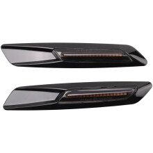 2 Stück LED-Blinker in Katzenform, dynamische Seitenmarkierungsleuchten für BMW E60, E61, E81, E82, E88, E90, E91, E92