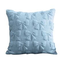 Capas de almofada decorativas com estampa de laço azul, 45x45 cm, laváveis à máquina, estilo boêmio, 1 peça – Decoração para ambientes