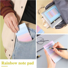 Mini carnet arc-en-ciel multicolore – Bloc-notes portable, bloc-notes et organiseur pour étudiants, bureau et maison – Adapté à un usage