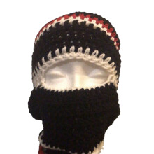 Cappello invernale a maglia a righe, fatto a mano, ideale come regalo di Natale e Capodanno per studenti e ragazzi.