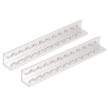 Canal en forma de L resistente a la corrosión para entusiastas de la robótica, canal de aluminio con 11 orificios que ofrece ajuste y rendimiento