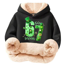 Kids Multicolor Graphic Hoodie Sweatshirt Soft Fleece