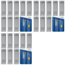 24 Stück Versandcontainer-Entlüftung für Container, Reduzierung der Hitze und Feuchtigkeit Von Frachtcontainern, Lateral Flow-Belüftung