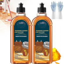 5 in 1 Floor Cleaner, Fragrance Cleaning Care Solution, Dual Action Stain and Odor for Tiles Wood Floors,Bathroom
