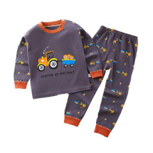 Små drenge piger pyjamas dinosaur dyr tegneserie 2 stk. tog småbørn tegneserie nattøj efterår hjemmetøj sæt