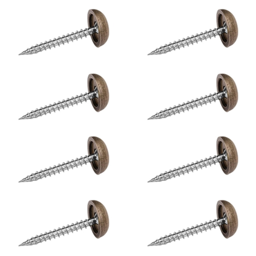 Practical Brass Glass Screw Fasteners With Decorative Domes Caps Rustproof Hardware For Home Furnishing Projects 9340959307975