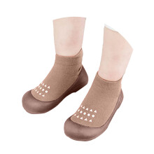 Child Baby Sock Shoes Walking Shoes Non- Breathable Slippers Shoes With Soft Rubber Sole Baby Boys Girls Sneakers Kids Toddler Daily Wear 2-2.5 Years