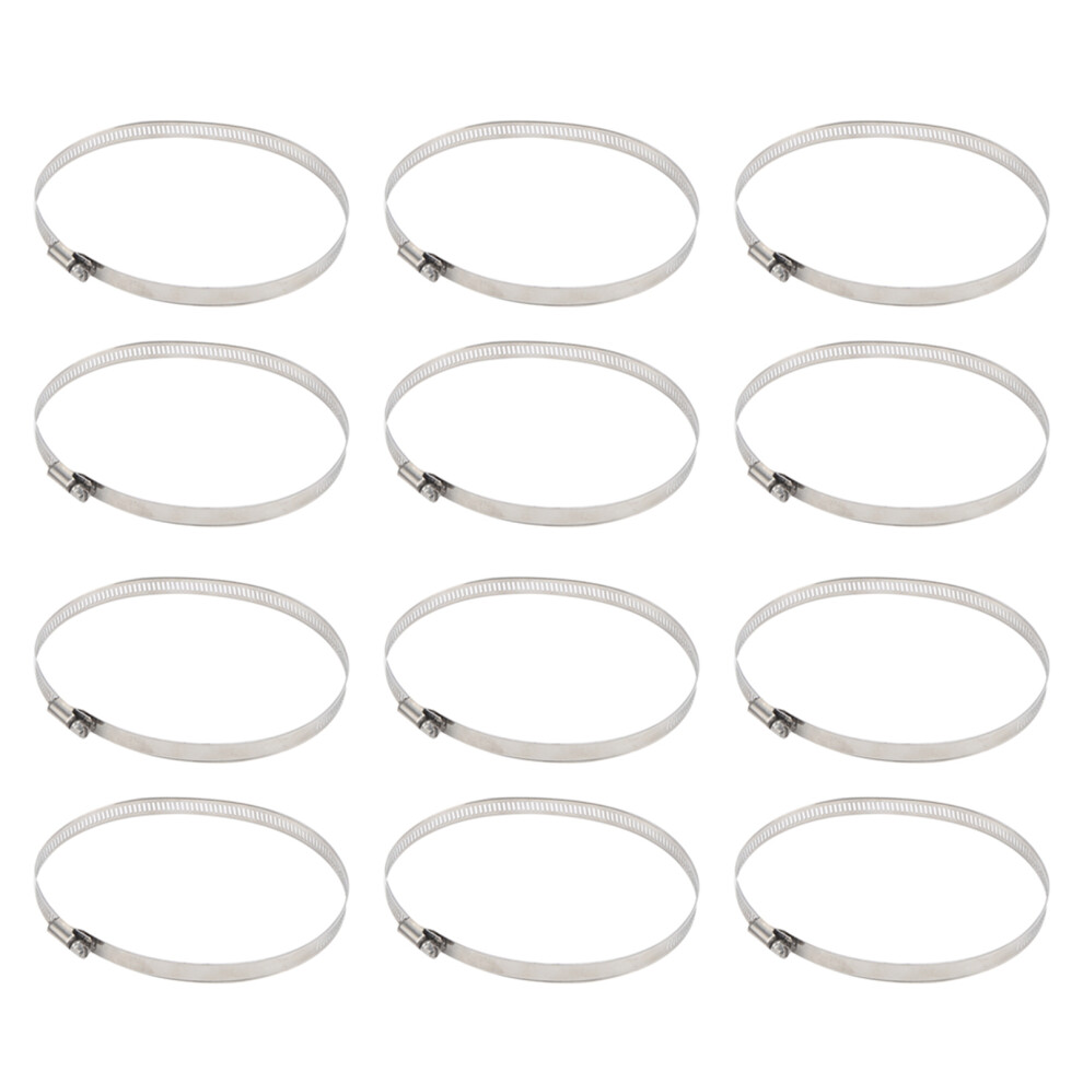 Flexible Ducting Connection Hose Clamps Stainless Steel Corrosion Resistant Worm Drive Clamp Quick Release Adjustable Diameter Exhaust Fan Connection 9191629374120