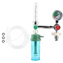 Regolatore di pressione dell'ossigeno ad alta precisione, regolatore di flusso d'aria, filtro per gas in lega di alluminio di grado medicale con