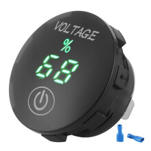 Digitales Voltmeter-Panel für DC12V24V Batterieüberwachung, Spannungsprüfer mit LED-Anzeige, wasserdicht, Echtzeitüberwachung, einfache