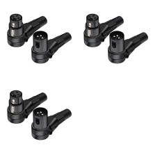 3X 3 Pin Haakse XLR Connector Mannelijke Vrouwelijke XLR 3 Pin Socket Microfoon Plug Audiokabel Versterker van Audio