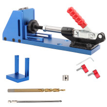 Precise Screw Connection Jig Kit, Adjustable Drill Inclined Hole Tool with Dual Pocket Design, High Quality Aluminum Alloy Carpentry Locator for