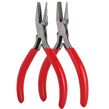 Wire Bending Tool For Jewelry Making, Needle Nose Pliers Long Tempered Jaws Fine Tips With Plastic Dipped Handles Rustproof Lightweight Compact Design