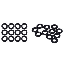 22 Pcs Black Rubber Oil Seal O Shaped Rings Seal, 12 Pcs 9 X 2 X 5mm & 10 Pcs 8 X 2 X 4mm