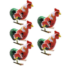 Vintage Wind Up Tin Toys Retro Clockwork Toys Wind-Up Jumping Animals Toys Set Metal Spring Driven Educational For Color Recognition Energy Saving No