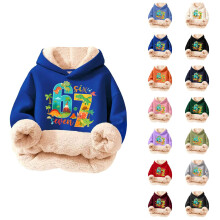 Kids Hoodie Sweatshirt Colorful Print No Pockets Youth Size