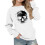 Κορίτσια Casual Oversized Pullover Hoodie με τσέπη και μακρύ μανίκι, χαριτωμένο, μπλουζάκι με 1