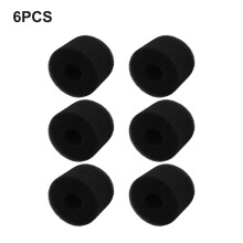 Cartouches filtrantes en mousse réutilisables Pure Spa S1Type - Lot de 6, lavables, pour spas à bulles et à jets, noires, 10,8 x 7,3 cm