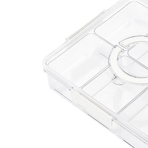 Divided Tray with Lid Plastic Large 2