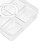 Divided Tray with Lid Plastic Large 13