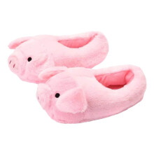 Kids Winter Flat Bottom Slippers For Toddler Boys Girls Cute Pig Shape Soft Warm Cartoon Character Critter Cozy Shoes
