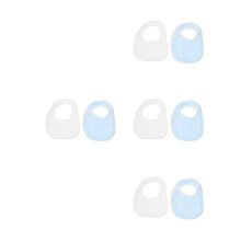 8St Draagbare Baby Slabbetjes Katoen Drooghoudend Assortiment