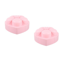 2St Roze Snoepbox Kunststof Met Draaibare Snackschaal Voor Feest