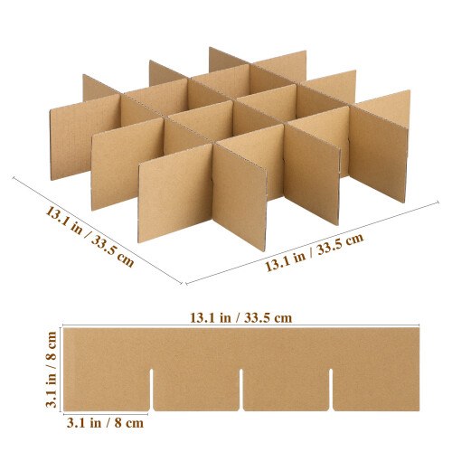 conjunto de divisores de papelão para caixas de mudança e vidro 1