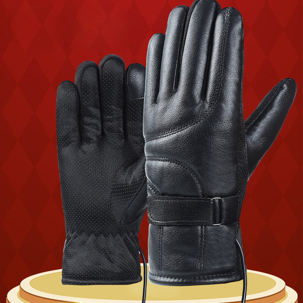 Heated Gloves For Winter, Usb Rechargeable, Compatible With Motorcycle & Outdoor Use Black 9085618433793