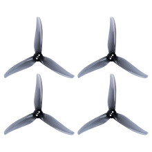 2Pairs 4023 Propeller 3-Blade PC Props Three-Hole for 1505-3600KV Brushless Motor for RC FPV Drone Transparent Grey
