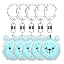 Female Self Defense Alarm Type-C Rechargeable Wolf-Proof Safety Siren Alarm Portable Keychain for Elderly Children