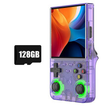 R36 Ultra Retro Handheld Video Game Console 128GB 20000+ Games 4.0 Inch Screen 3D Joystick Linux Portable Game Player B