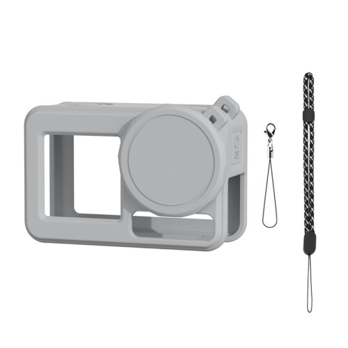 Protective Cover for  Action 5 Pro/Action 4/3 Camera Accessories Full Protector Case with Lanyard Scratch-Proof Cap B