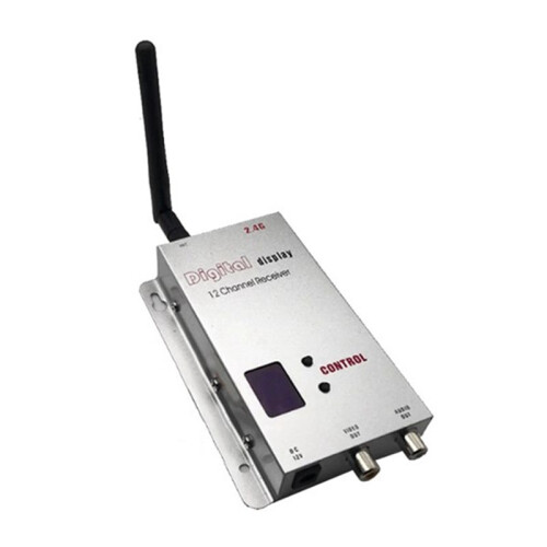 2.4G FPV VRX 12CH FPV Audio Video Receiver for FPV Long Range Drone Airplane Quadcopter