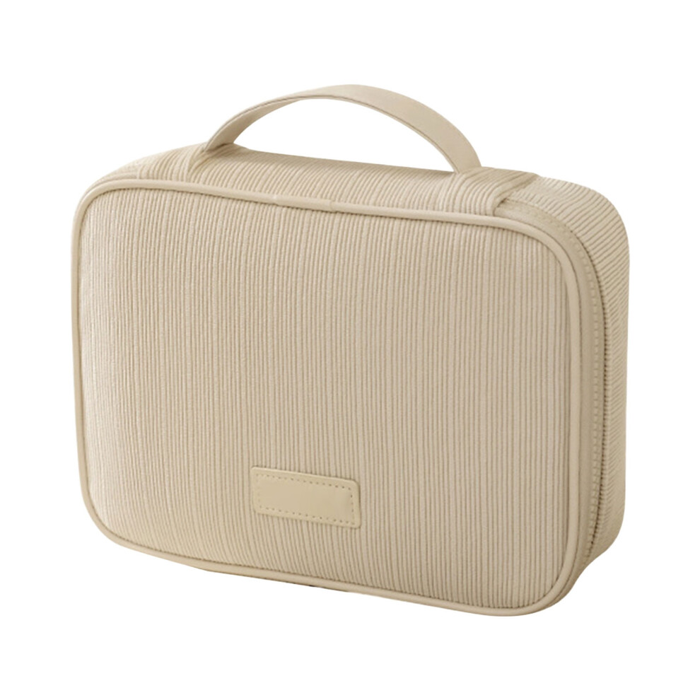 Spacious Travel Cosmetic Organizer Bag â Large Capacity, Multi-compartment Toiletry Pouch for Makeup Brushes & Accessories, Portable Makeup Case