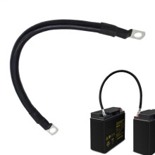 4AWG 50cm Battery Cable Set with Tin-plated Lugs, Red Copper Core, PVC Insulated – Compatible with Jump Starters & Inverters