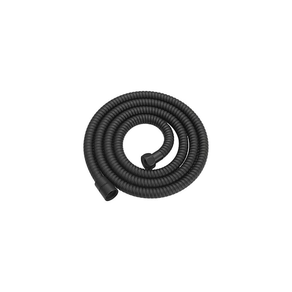 79 Inches Shower Hose Shower Head Extension Hose Extra Long Stainless Steel Shower Tube Attachment Flexible Handheld Shower Sprayer Hose, Matte Black 9085618864849