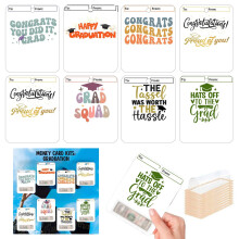 Graduation Clip Set for Banknotes & Checks – 8-Pack Desktop Ornament, Graduation Decor (Banknotes Not Included), Compatible with Graduation Themes