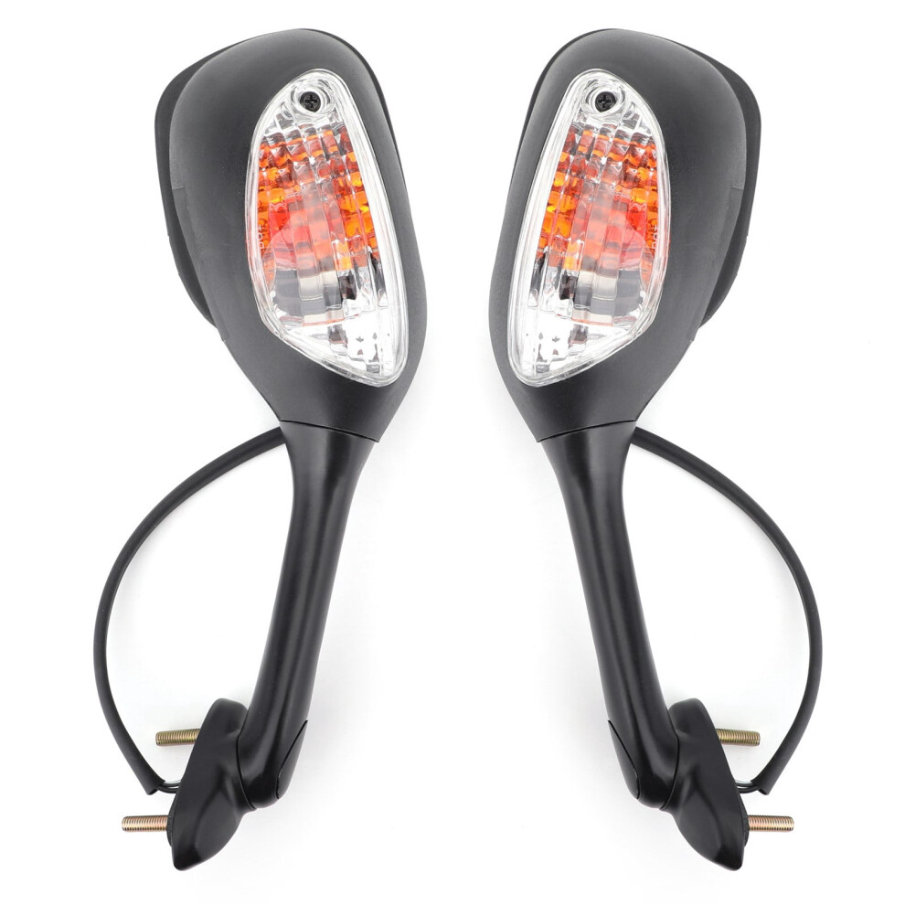 Rearview Mirrors W/Turn Signals For Suzuki Gsxr600 Gsx-R750 Gsxr1000 02-15 Bk 9181073396205