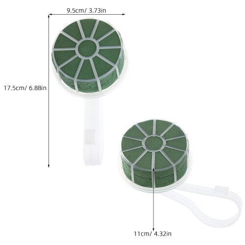 2Pièces Porte-Fleurs Pour Vert Durable En Plastique Mousse 1