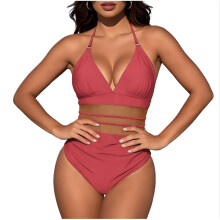 Costum de baie dintr-o singură piesă pentru femei, cu control al abdomenului, model retro, cu pliuri