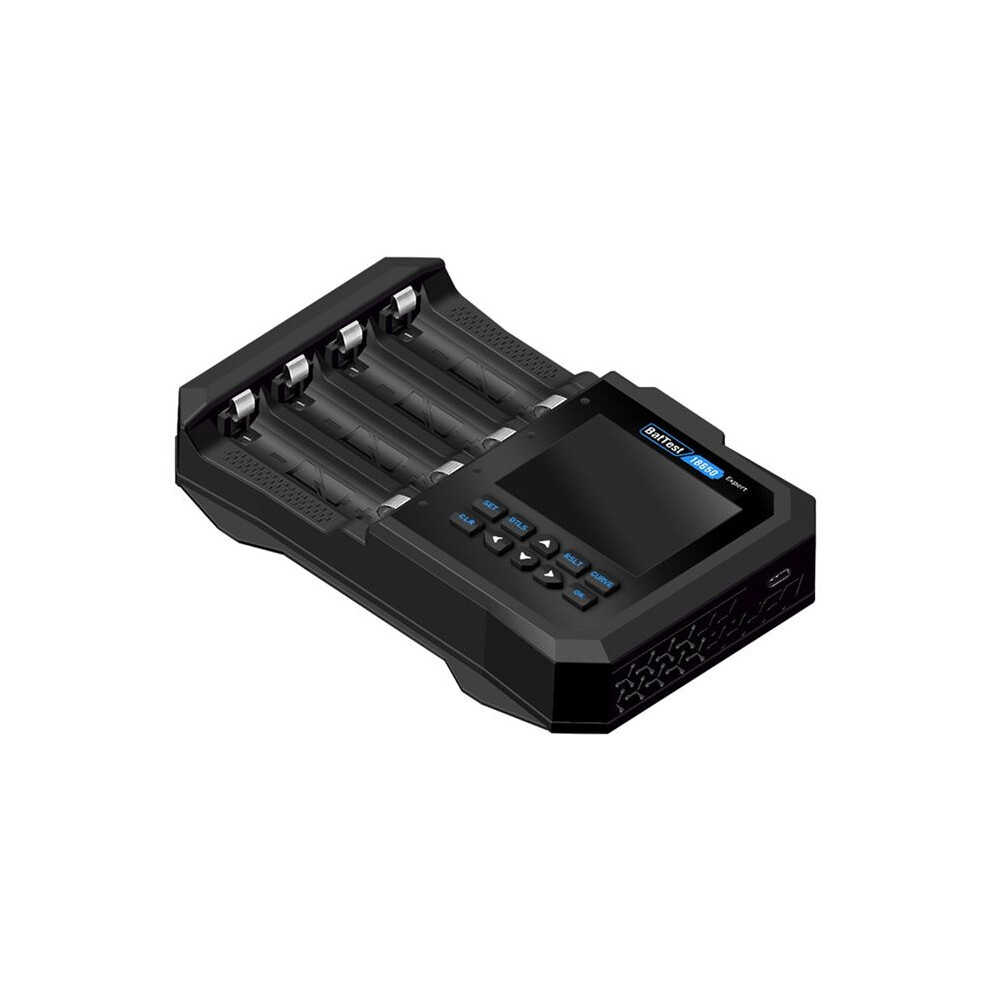 Photos - Other for Computer 18650 Li-Ion Battery Charger Battery Tester 4-Slot Fast Charging Capacity Tester Supports EU Plug