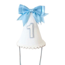 Baby1st születésnapi sapka masnival – puha gyapjú anyagból