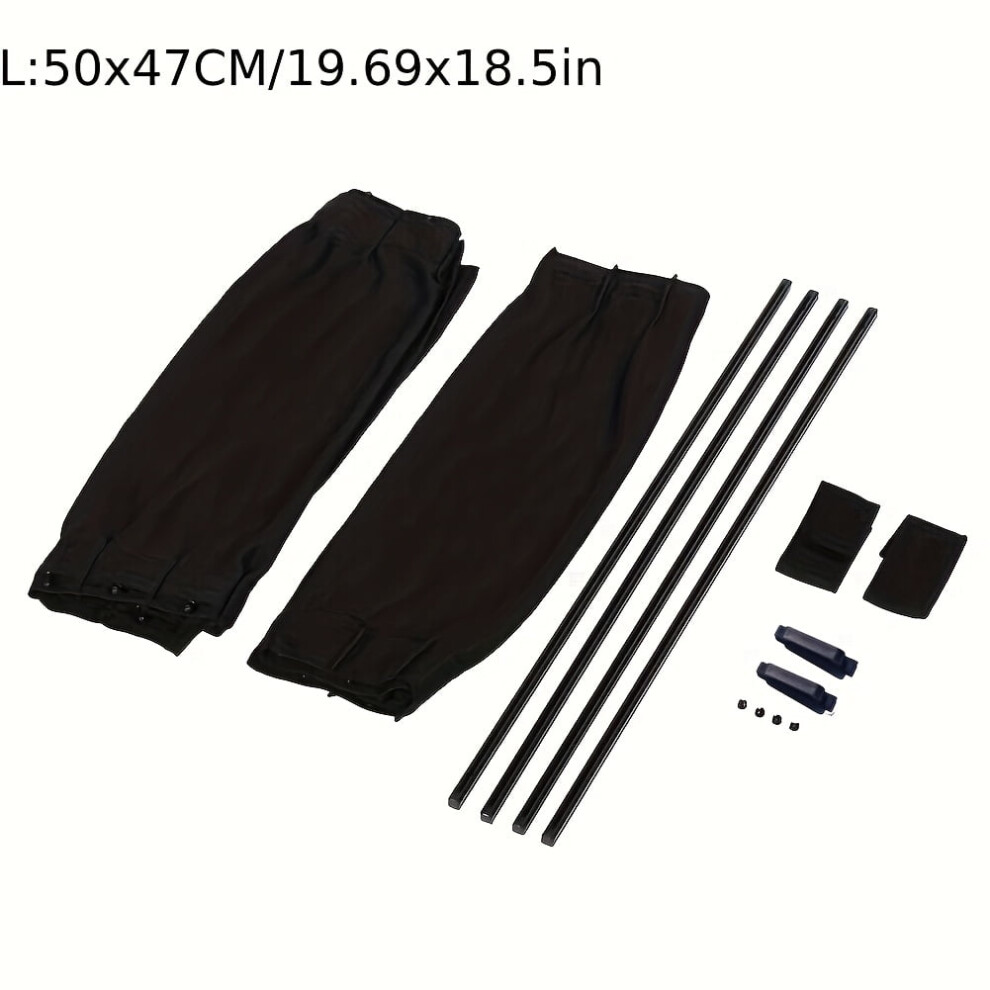 Foldable Uv Car Sunshade And Side Window Curtains Polyester 941196062178